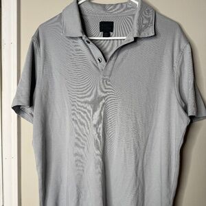 Mens gray polo